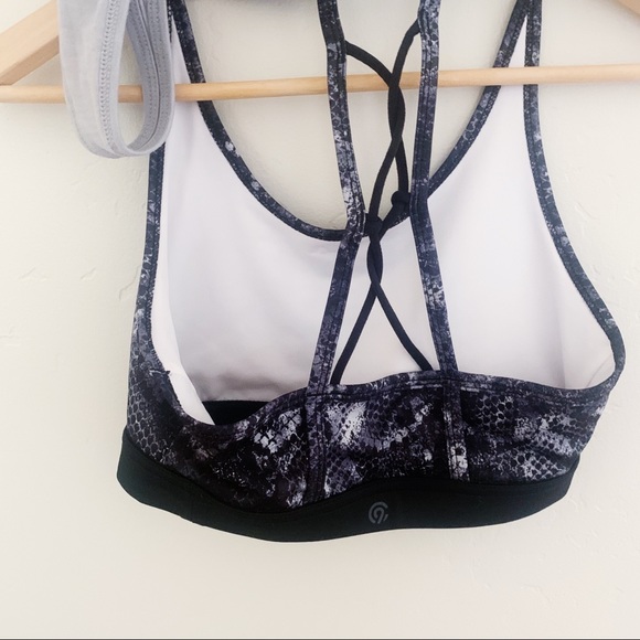 NWOT Champion Blue/Gray Tank Top With Sports Bra - Picture 7 of 8